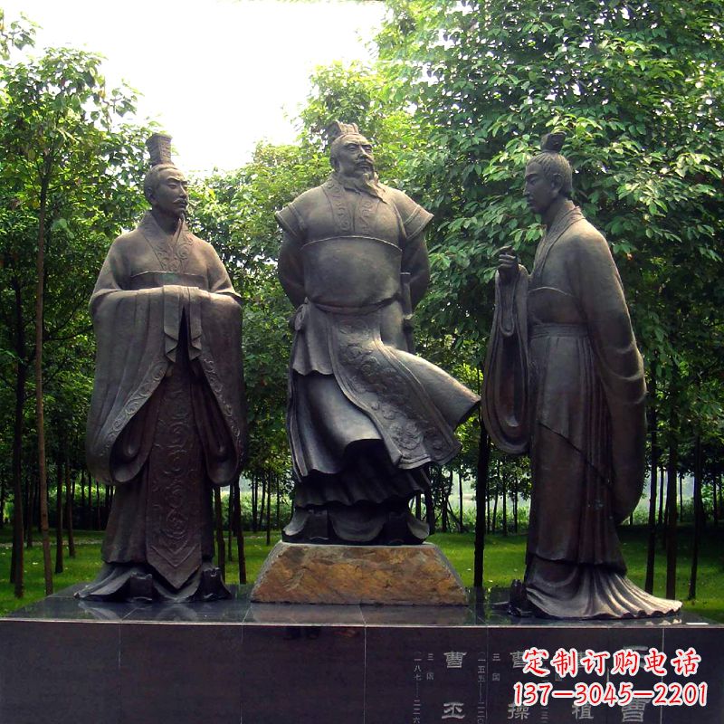 信阳精美曹丕雕塑,彰显伟绩!