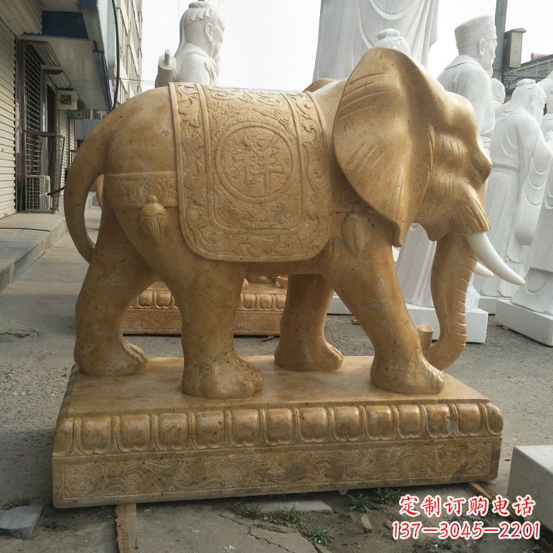 信阳中领雕塑定制精美大象雕塑