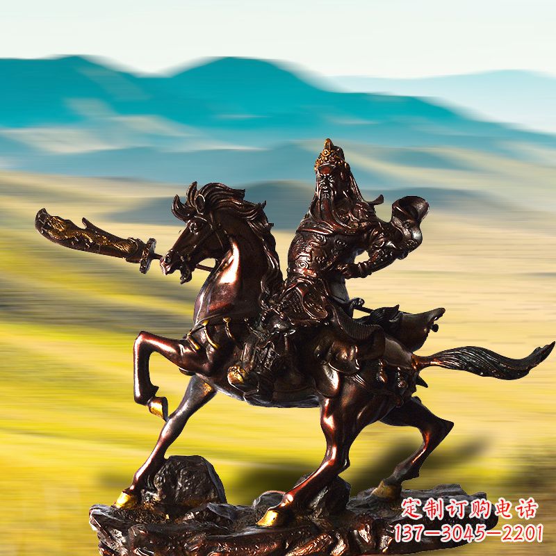 信阳中领雕塑:关公铜雕,永不褪色的传奇