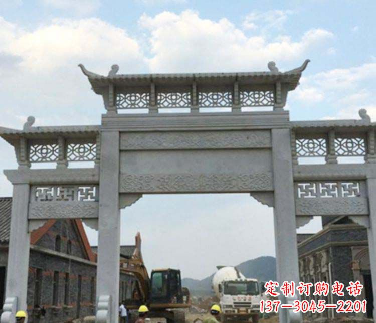 信阳牌坊大理石石雕:显露美丽的古典风情