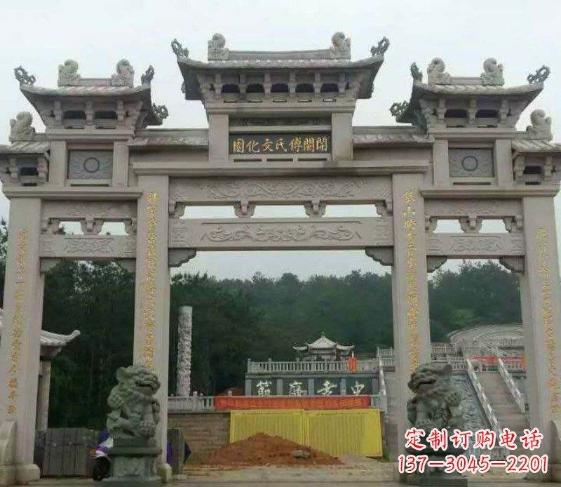 信阳中领雕塑：顶级大理石牌坊石雕