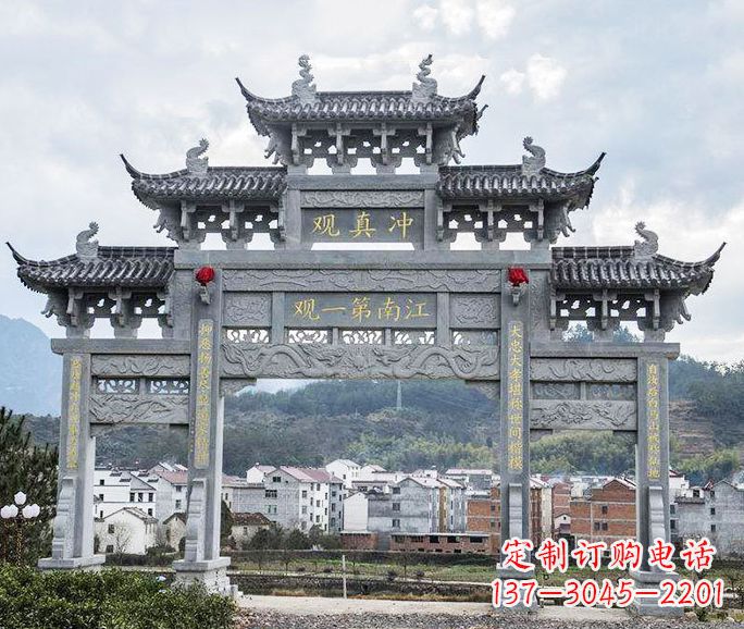 信阳欣赏传统牌坊雕塑的美感