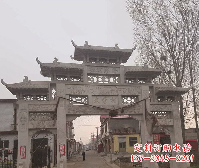 信阳精美牌坊石雕,定制精美属于您的雕塑