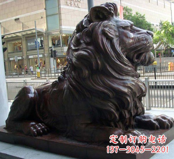 信阳汇丰铜狮子雕塑,引领潮流,传承中国古典文化