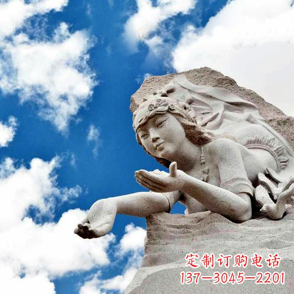 信阳传说中的精卫—大理石雕塑