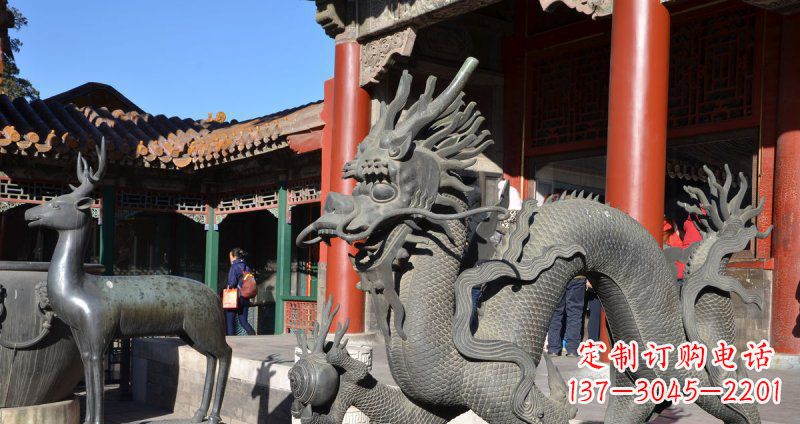 信阳中领雕塑厂家的青铜神龙雕塑,以神龙作为主…