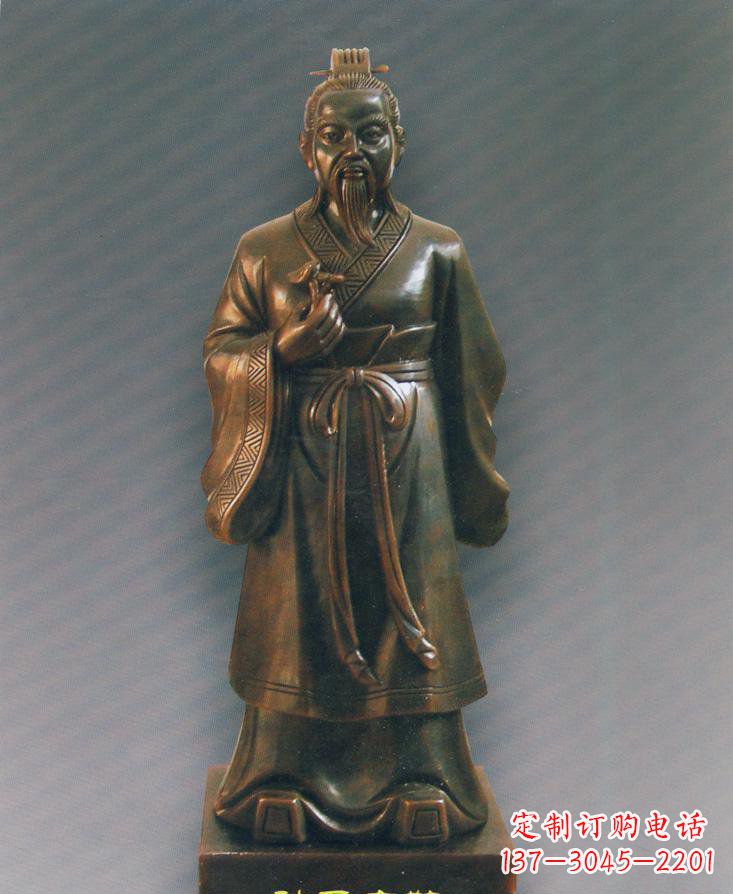信阳扁鹊仿铜人物雕塑-独特的玻璃钢雕刻