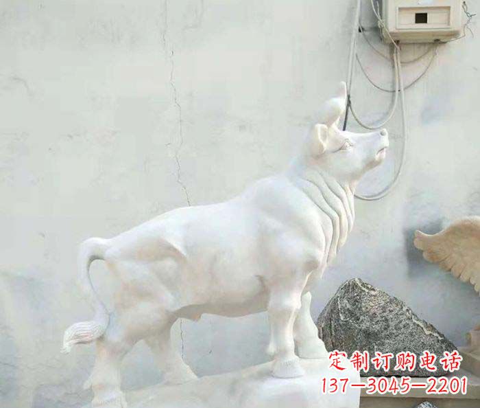 信阳精美汉白玉石动物雕塑