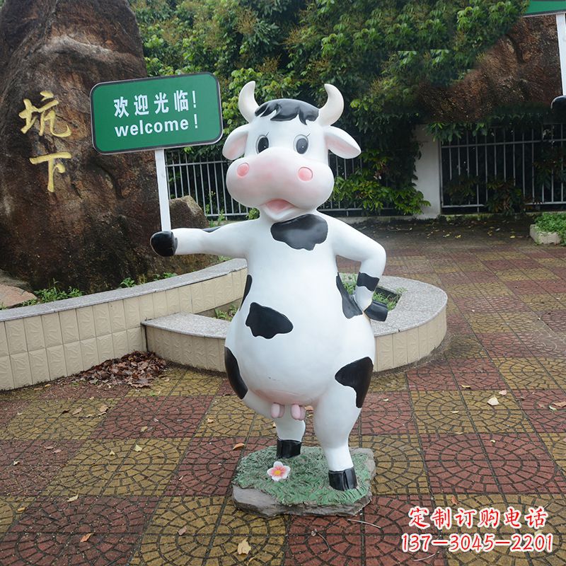 信阳中领雕塑:生肖牛卡通雕塑