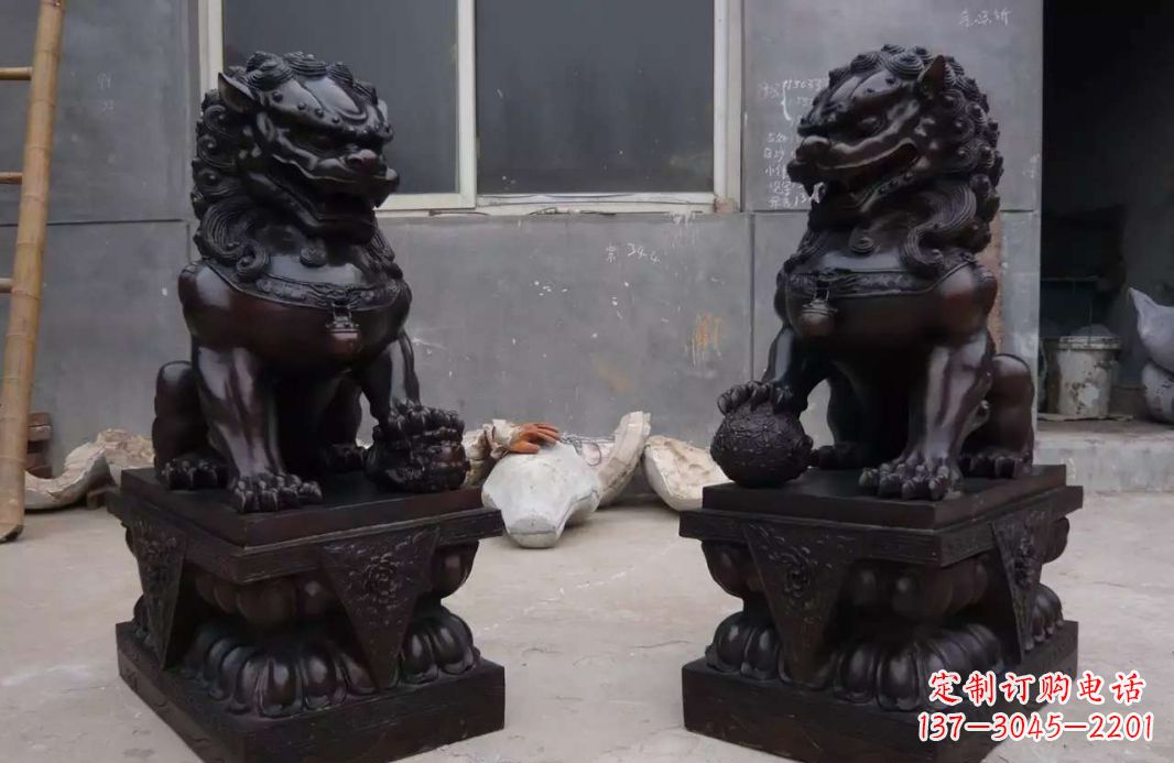 信阳中领雕塑狮子雕塑,超精致的铜雕艺术