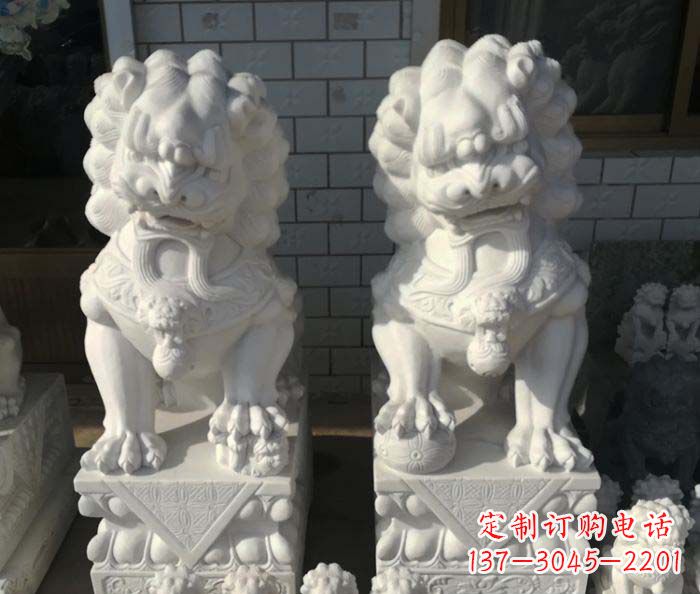 信阳狮子门口石雕,工艺精湛品质卓越