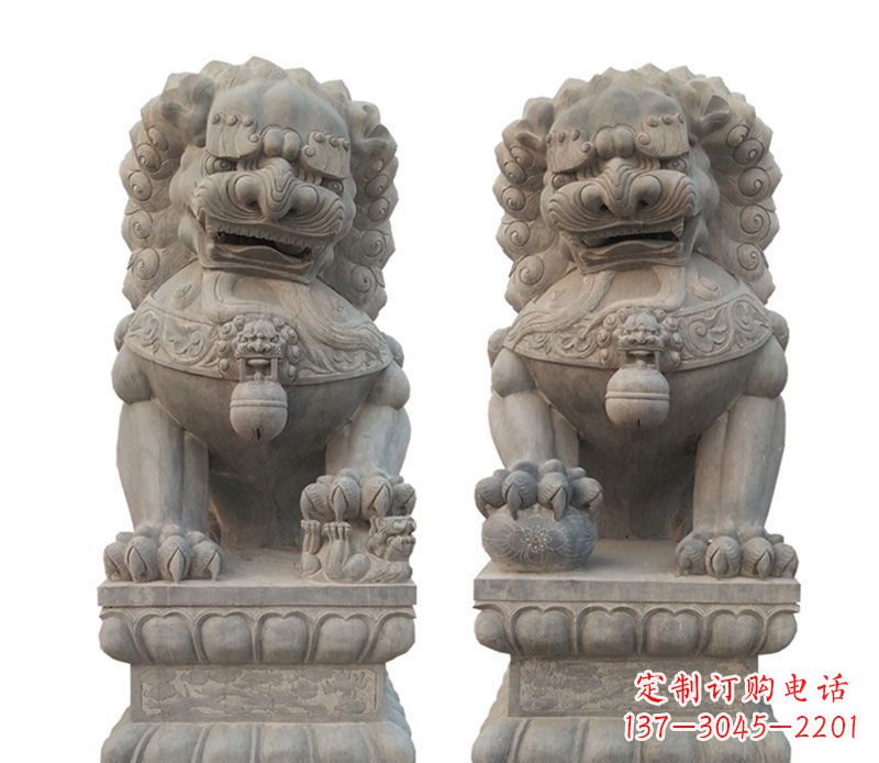 信阳精美狮子石雕,让您的家居更加完美