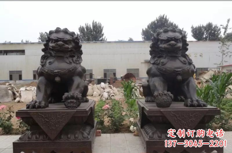信阳精灵定制狮子铜雕塑