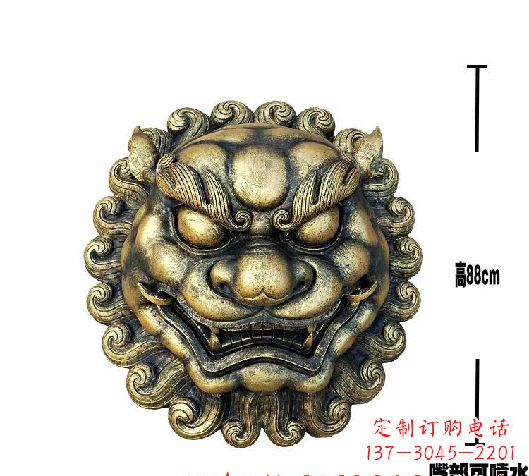 信阳领雕品质狮子头铜雕