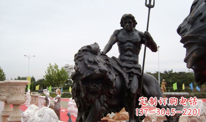 信阳狮子座铜雕:狮子雕塑把你的星座进行升华