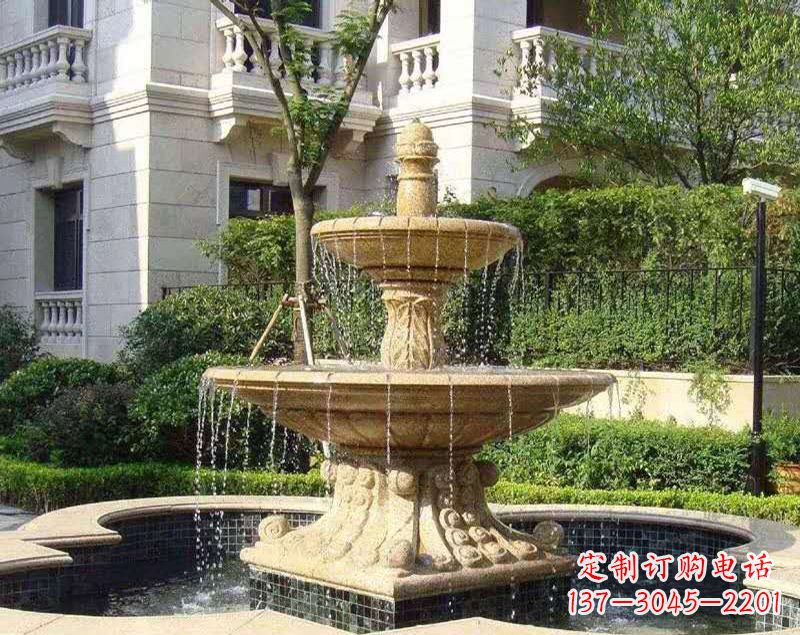 信阳美轮美奂的喷泉雕塑