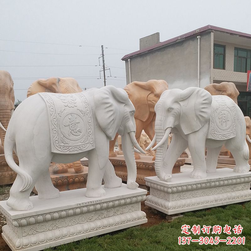 信阳精美大象雕塑,让你镇宅更加靓丽