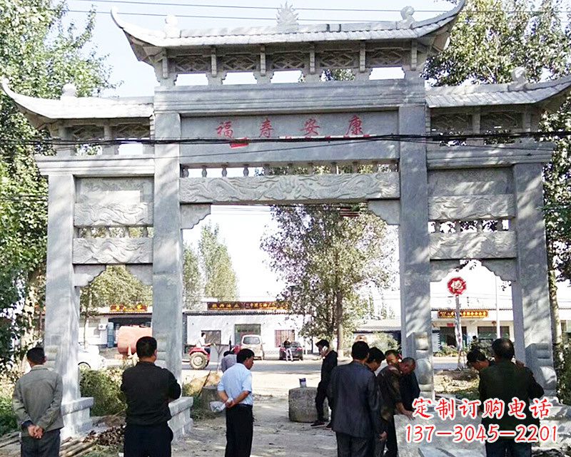 信阳中领雕塑:专业制作精美的牌坊雕塑