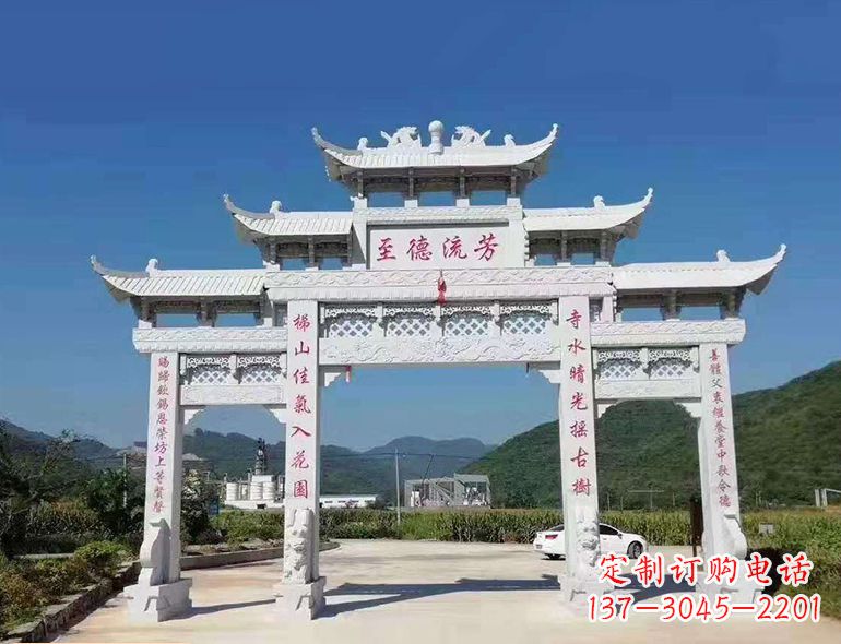 信阳匠心制作,精致牌坊雕塑