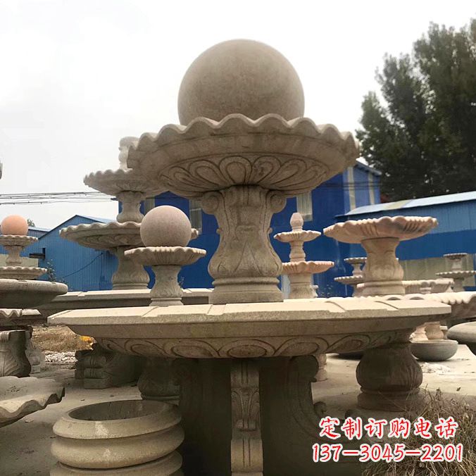 信阳拥有祥和之美的玉石风水球雕塑