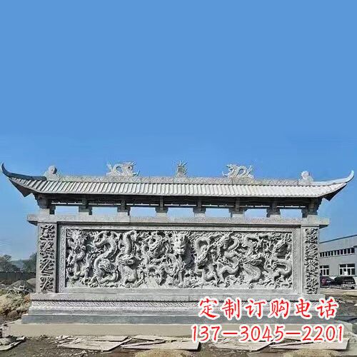 信阳石雕浮雕影壁塑——高雅时尚的室内艺术装饰