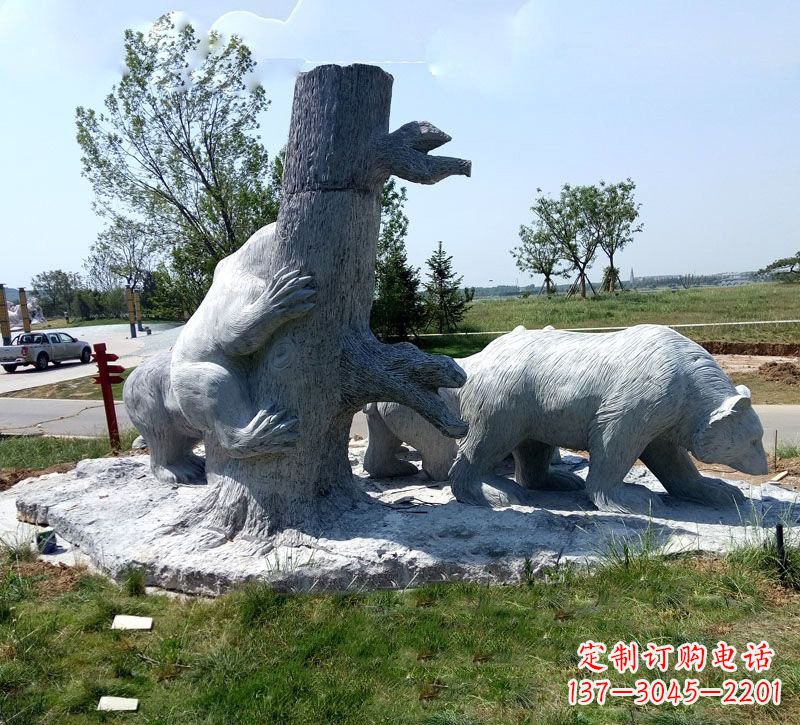信阳欧洲风格狗熊公园雕塑