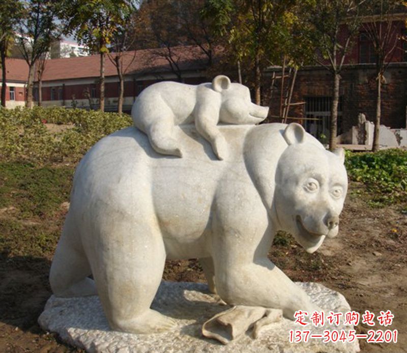 信阳狗熊雕塑景观,给你一个精美园林