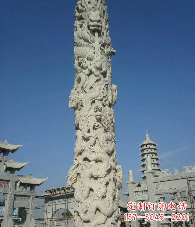 信阳精美雕塑,华表龙柱雕塑