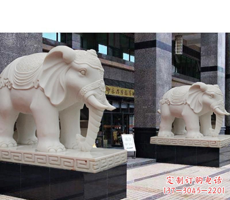 信阳最佳选择——石雕酒店大象雕塑