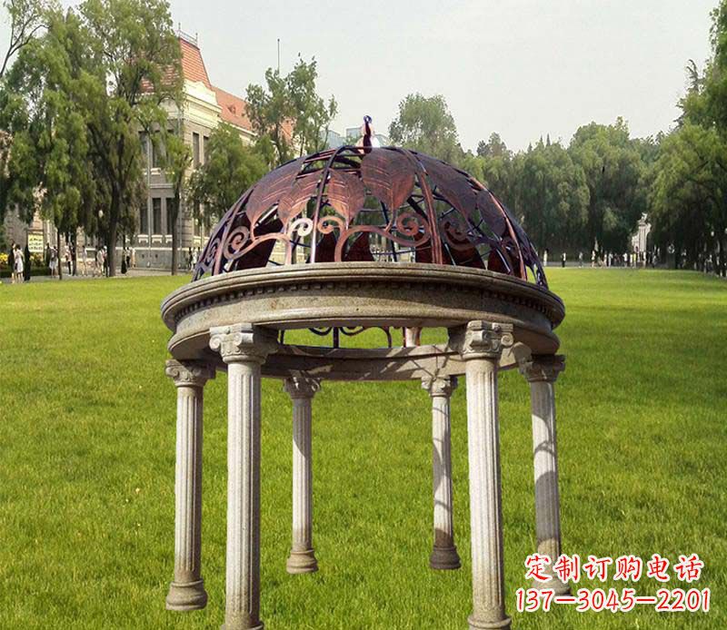 信阳优质石雕凉亭,添彩美景