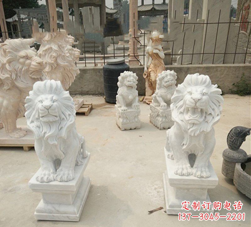 信阳传承欧式历史的狮子雕塑