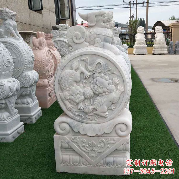 信阳石雕牌坊抱鼓石,有艺术气息的雕塑定制