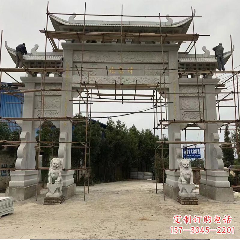 信阳领雕为您定制优雅牌坊雕塑