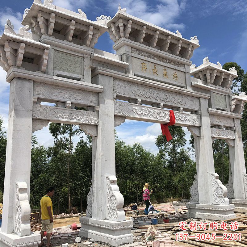 信阳石雕牌坊陵墓雕塑,让你的家族历史永载史册