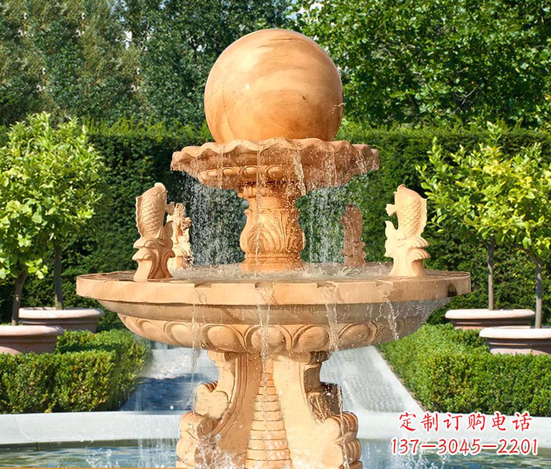 信阳引领艺术风潮,精美喷泉雕塑
