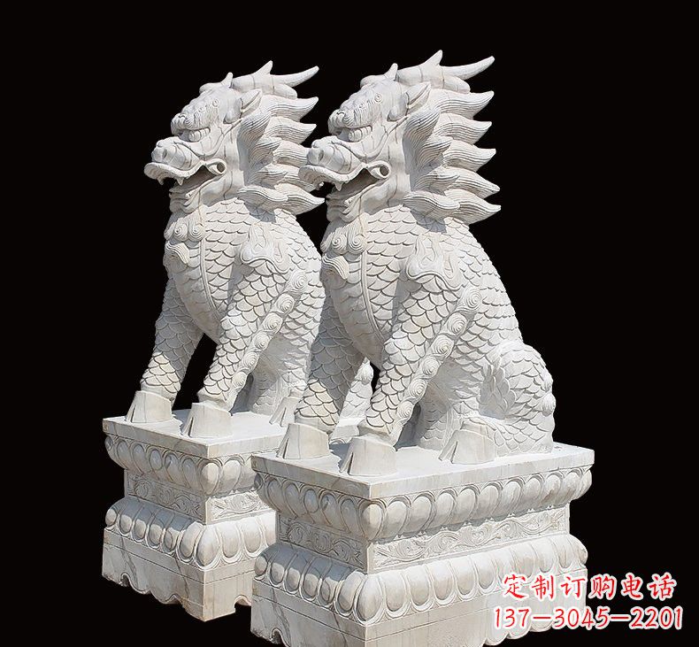 信阳中领雕塑推出麒麟雕塑一对