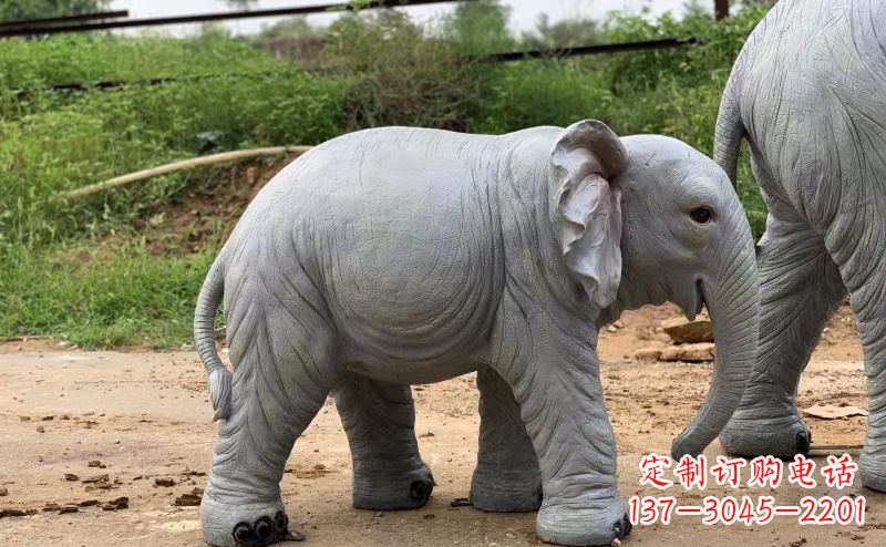 信阳青石大象雕塑,典雅而又时尚