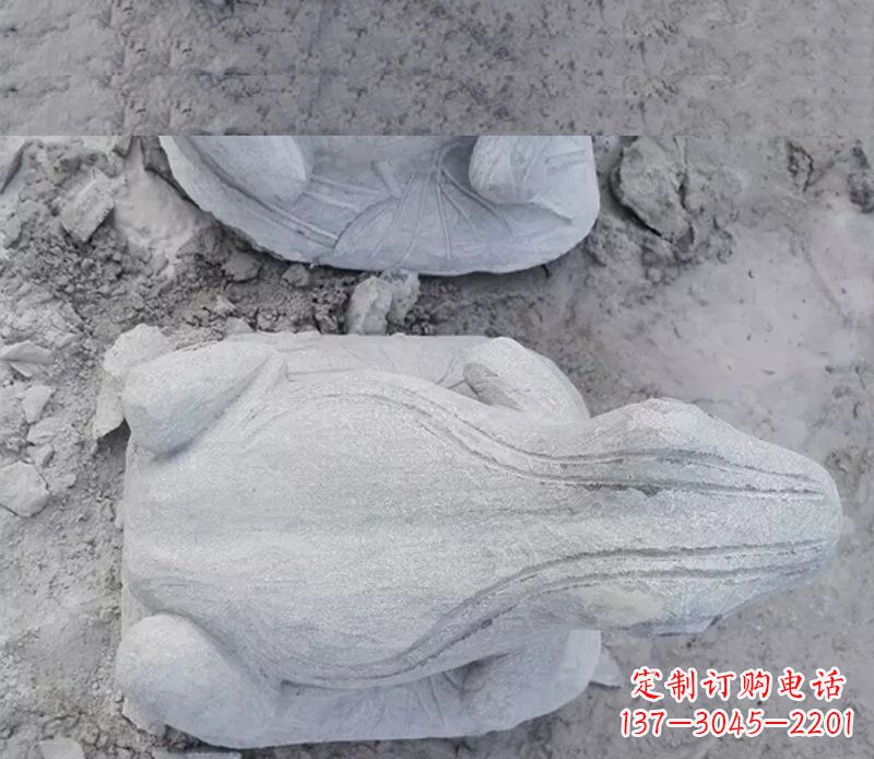 信阳石雕青蛙雕塑