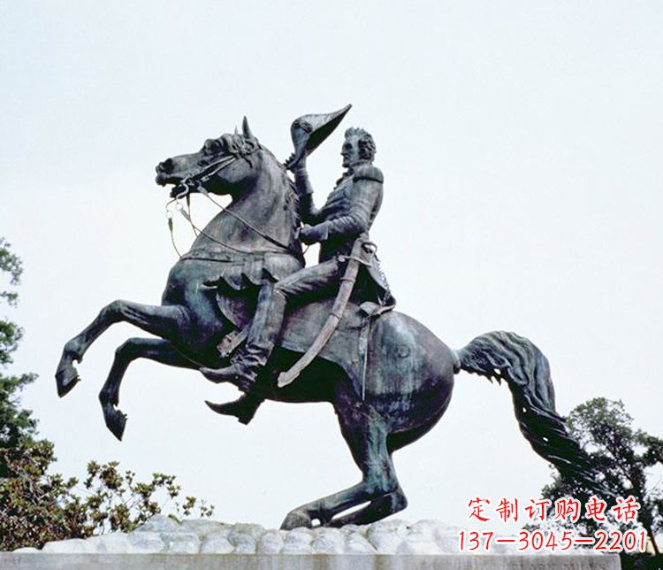 信阳石雕西方骑马人物雕塑