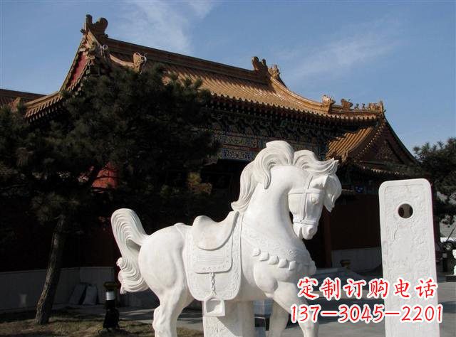 信阳石雕小马