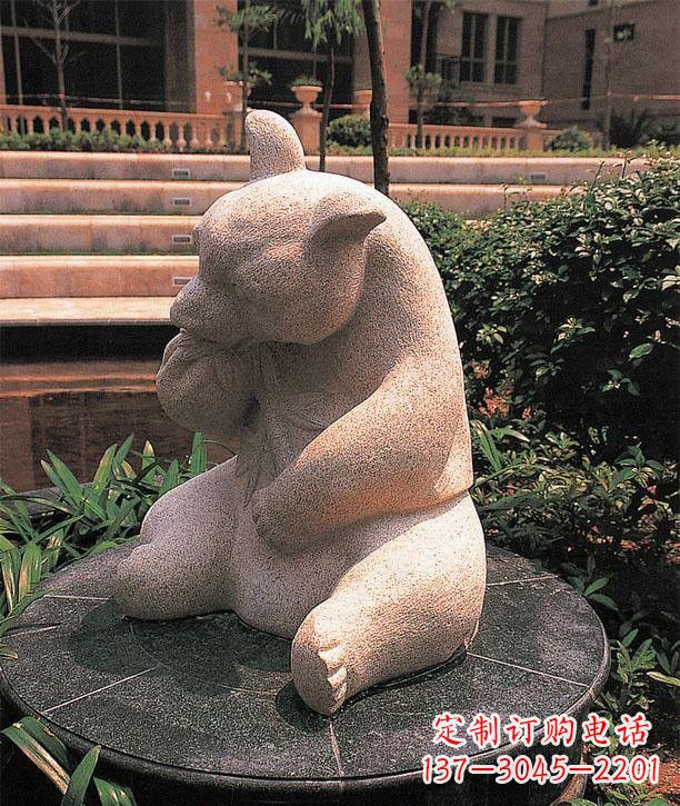 信阳石雕熊猫