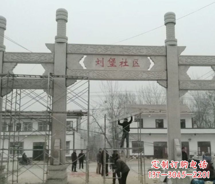 信阳石牌坊道路石雕
