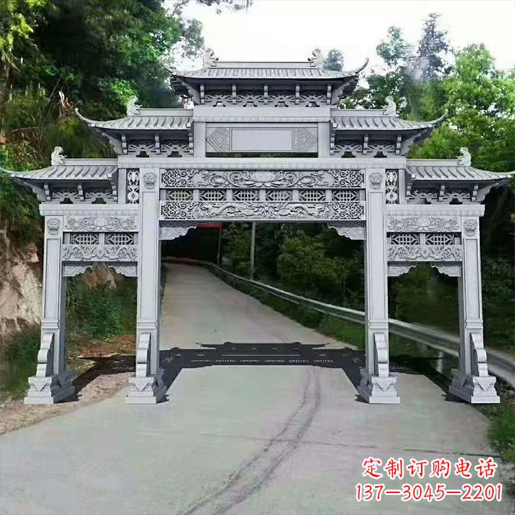 信阳石牌楼青石牌坊