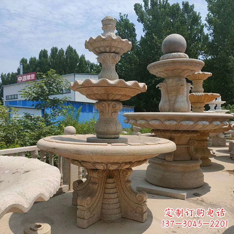 信阳石喷泉 石雕刻