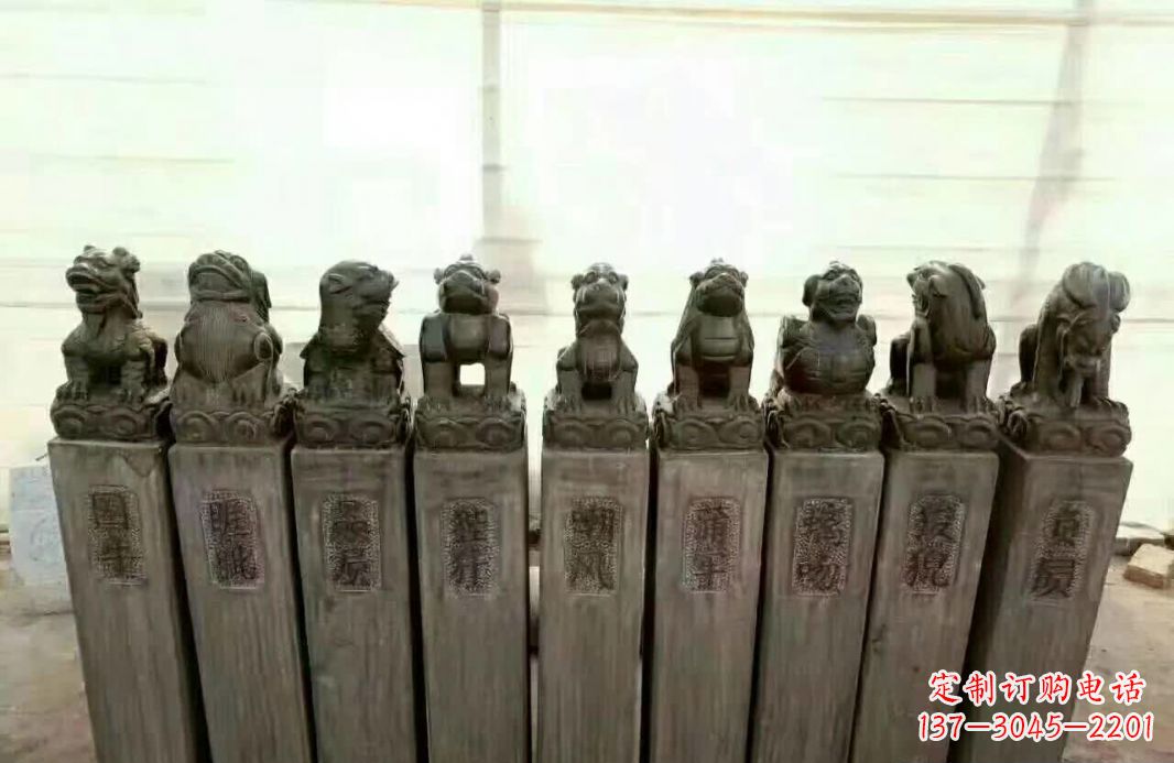 信阳栓马桩石雕