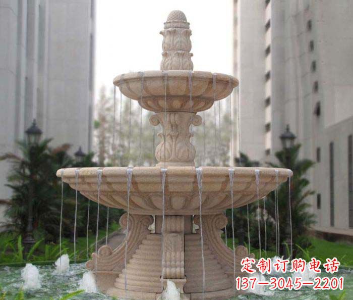 信阳双层喷泉小区石雕