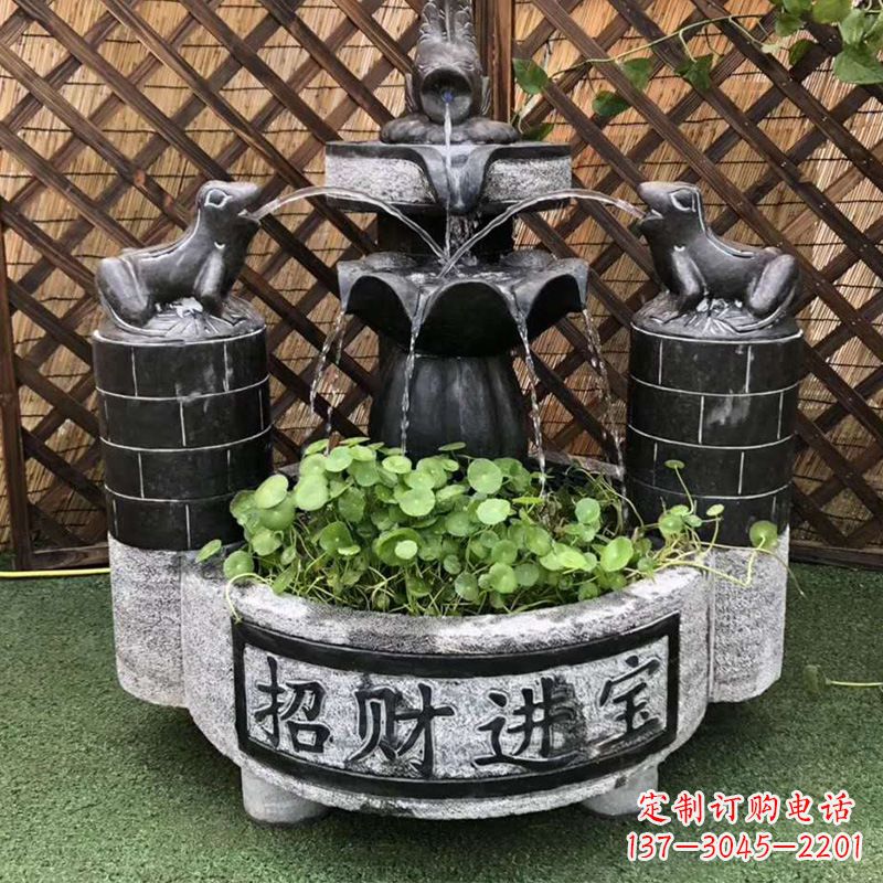信阳双层喷泉石雕