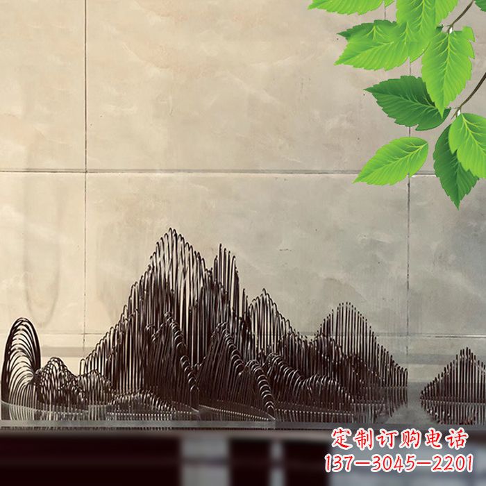 信阳水景水池不锈钢假山雕塑