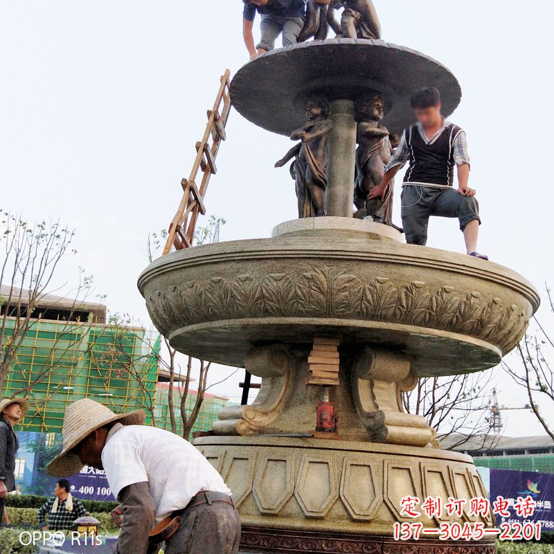 信阳水头石雕喷泉