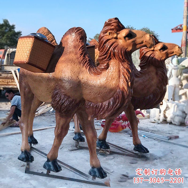 信阳丝绸之路仿真骆驼雕塑
